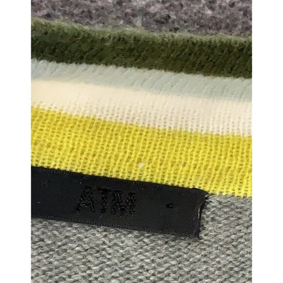 ATM CASHMERE DEEP V-NECK SWEATER SAFARI Small - Picture 8 of 9